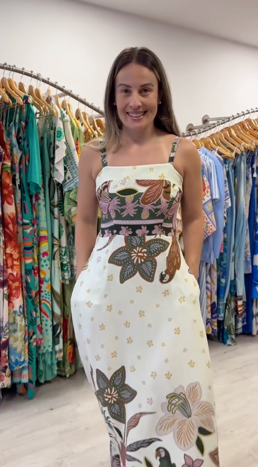 Vestido Flora com Bolso